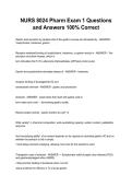 NURS 8024 Pharm Exam 1 Questions and Answers 100&percnt; Correct