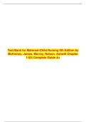 Test Bank for Maternal-Child Nursing&comma; 5th Edition by McKinney&comma; James&comma; Murray&comma; Nelson & Ashwill &lpar;ISBN-13&colon; 978-0323697880&rpar; &ndash; Complete Guide with Verified Questions for Chapters 1&ndash;55&comma; Updated 2024
