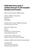 NURS 8024 Pharm Exam Questions with 100&percnt; Correct Answers &vert; Latest Version &vert; Expert Verified