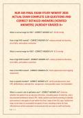NUR 445 FINAL EXAM STUDY NEWEST 2026  ACTUAL EXAM COMPLETE 120 QUESTIONS AND  CORRECT DETAILED ANSWERS &lpar;VERIFIED  ANSWERS&rpar; &vert;ALREADY GRADED A&plus;