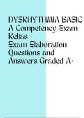 DYSRHYTHMIA BASIC A Competency Exam Relias Exam Elaboration Questions and Answers Graded A&plus;