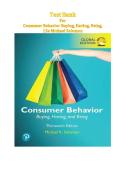 Test Bank For Consumer Behavior Buying&comma; Having&comma; Being&comma; 13e Michael Solomon