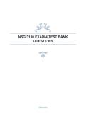 NSG 3130 EXAM 4 TEST BANK QUESTIONS AND ACCURATE ANSWERS