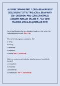 ALF CORE TRAINING TEST FLORIDA EXAM NEWEST 2025&sol;2026 LATEST TESTING ACTUAL EXAM WITH 530&plus; QUESTIONS AND CORECT DETAILED ANSWERS ALREADY GRADED A&plus;&sol; ALF CORE TRAINING ACTUAL EXAM &lpar;BRAND NEW&rpar;