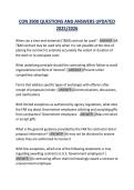 CON 3900 QUESTIONS AND ANSWERS UPDATED  2025&sol;2026 