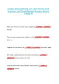 Kansas State Barbering Test Exam Newest 2026  Questions and Correct Detailed Answers Already  Graded A&plus; 