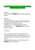 CPO WAKE COUNTY EXAM WITH COMPLETE SOLUTIONS