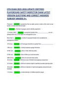 CPSI EXAM 2025-2026 UPDATE CERTIFIED    PLAYGROUND SAFETY INSPECTOR EXAM LATEST  VERSION QUESTIONS AND CORRECT ANSWERS  ALREADY GRADED A&plus;&period; 