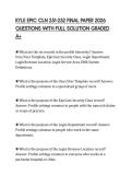 KYLE EPIC CLN 251-252 FINAL PAPER 2026 QUESTIONS WITH FULL SOLUTION GRADED A&plus;