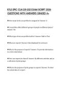 KYLE EPIC CLN 251-252 EXAM SCRIPT 2026 QUESTIONS WITH ANSWERS GRADED A&plus;