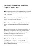 PRO TOOLS 110 EXAM FINAL SCRIPT 2026 COMPLETE SOLUTION SET