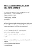 PRO TOOLS 110 EXAM PRACTICE REVIEW 2026 TESTED QUESTIONS