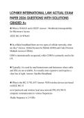 LCP4801 INTERNATIONAL LAW ACTUAL EXAM PAPER 2026 QUESTIONS WITH SOLUTIONS GRADED A&plus;