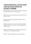 LCP4801 INTERNATIONAL LAW FINAL REVIEW GUIDE 2026 SOLVED QUESTION SET ACCURACY CONFIRMED