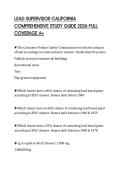 LEAD SUPERVISOR CALIFORNIA COMPREHENSIVE STUDY GUIDE 2026 FULL COVERAGE A&plus;