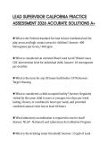 LEAD SUPERVISOR CALIFORNIA PRACTICE ASSESSMENT 2026 ACCURATE SOLUTIONS A&plus;