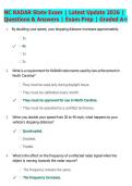 NC RADAR State Exam &vert; Latest Update 2026 &vert;  Questions & Answers &vert; Exam Prep &vert; Graded A&plus;