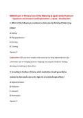 NR601 Exam 1&colon; Primary Care of the Maturing & Aged Family Practicum Questions and Answers and Explanations &vert; Latest - Chamberlain