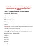 NR601 Final Exam&colon; Primary Care of the Maturing & Aged Family Practicum Questions and Answers and Explanations &vert; Latest - Chamberlain