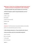 NR601 Exam 2&colon; Primary Care of the Maturing & Aged Family Practicum Questions and Answers and Explanations &vert; Latest- Chamberlain