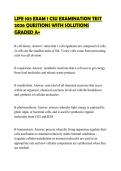 LIFE 103 EXAM 1 CSU EXAMINATION TEST 2026 QUESTIONS WITH SOLUTIONS GRADED A&plus;
