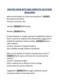 DMI PRO EXAM WITH Q A COMPLETE SOLUTIONS