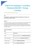 CHEM 121 Lab Report 7 &lpar;Acid Base Titrations&rpar; 2026&sol;2027 - Portage Learning