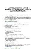 LMPT EXAMS BUNDLE ACTUAL CERTIFICATION 2026 QUESTIONS WITH SOLUTIONS GRADED A&plus;