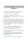 LMPT EXAMS BUNDLE COMPLETE TEST BANK 2026 QUESTIONS WITH ANSWERS GRADED A&plus;