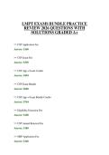 LMPT EXAMS BUNDLE PRACTICE REVIEW 2026 QUESTIONS WITH SOLUTIONS GRADED A&plus;
