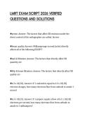 LMRT EXAM SCRIPT 2026 VERIFIED QUESTIONS AND SOLUTIONS