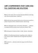 LMRT COMPREHENSIVE STUDY GUIDE 2026 FULL QUESTIONS AND SOLUTIONS