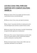 LOG BOLC EXAM 1 FINAL PAPER 2026 QUESTIONS WITH COMPLETE SOLUTIONS GRADED A&plus;