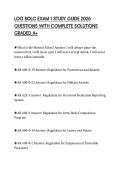 LOG BOLC EXAM 1 STUDY GUIDE 2026 QUESTIONS WITH COMPLETE SOLUTIONS GRADED A&plus;