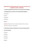 NR507 Advanced Pathophysiology Exam 1 Questions and Answers and  Explanations &vert; Latest - Chamberlain 