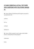 LPI LINUX ESSENTIALS ACTUAL TEST PAPER 2026 QUESTIONS WITH SOLUTIONS GRADED A&plus;