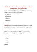 NR507 Final Exam Advanced Pathophysiology Final Exam Review  Questions and Answers and Explanations &vert; Latest - Chamberlain 