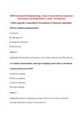 NR507 Exam 1 V1 & V2 &vert; NR507 Advanced Pathophysiology Exam 1 &vert; Chamberlain &vert; Complete Exam Bundle with Detailed Verified Answers