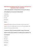 NR507 Advanced Pathophysiology Exam 1 Questions and Answers and Explanations &vert; Latest - Chamberlain