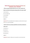 NR302 Health Assessment &ndash; Exam 3 &ndash; Chamberlain College of Nursing &ndash; Practice Questions&comma; Verified Answers&comma; and Detailed Explanations