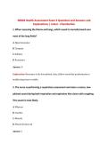 NR302 Health Assessment &ndash; Exam 2 &ndash; Chamberlain College of Nursing &ndash; Practice Questions&comma; Verified Answers&comma; and Detailed Explanations