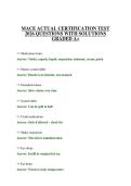 MACE ACTUAL CERTIFICATION TEST 2026 QUESTIONS WITH SOLUTIONS GRADED A&plus;