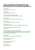 MACE CERTIFICATION REVIEW 2026 QUESTIONS WITH ANSWERS GRADED A&plus;