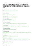 MACE FINAL PAPER SOLUTIONS 2026 QUESTIONS WITH SOLUTIONS GRADED A&plus;
