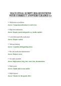 MACE FINAL SCRIPT 2026 QUESTIONS WITH CORRECT ANSWERS GRADED A&plus;
