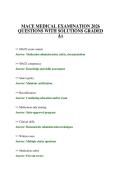 MACE MEDICAL EXAMINATION 2026 QUESTIONS WITH SOLUTIONS GRADED A&plus;