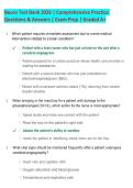 Neuro Test Bank 2026 &vert; Comprehensive Practice  Questions & Answers &vert; Exam Prep &vert; Graded A&plus;