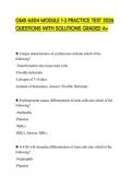 GMS 6504 MODULE 1-3 PRACTICE TEST 2026 QUESTIONS WITH SOLUTIONS GRADED A&plus;