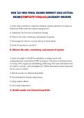 NSG 123 HESI FINAL EXAMS NEWEST 2026 ACTUAL EXAM&vert;COMPLETE 130Qs&As&vert;ALREADY GRADED 