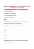 BIOS251 Anatomy and Physiology I Final Exam Questions and Answers  and BIOS251 Anatomy and Physiology I Final Exam Questions and Answers  and Explanations &vert; Latest ChamberlainExplanations &vert; Latest Chamberlain